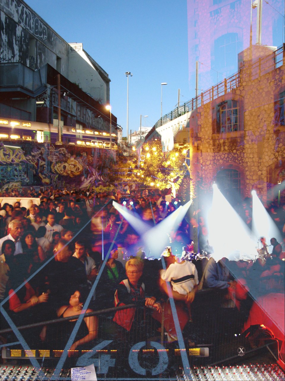 Public Fête de la musique 2004 et Skatepark Friche Marseille 2017