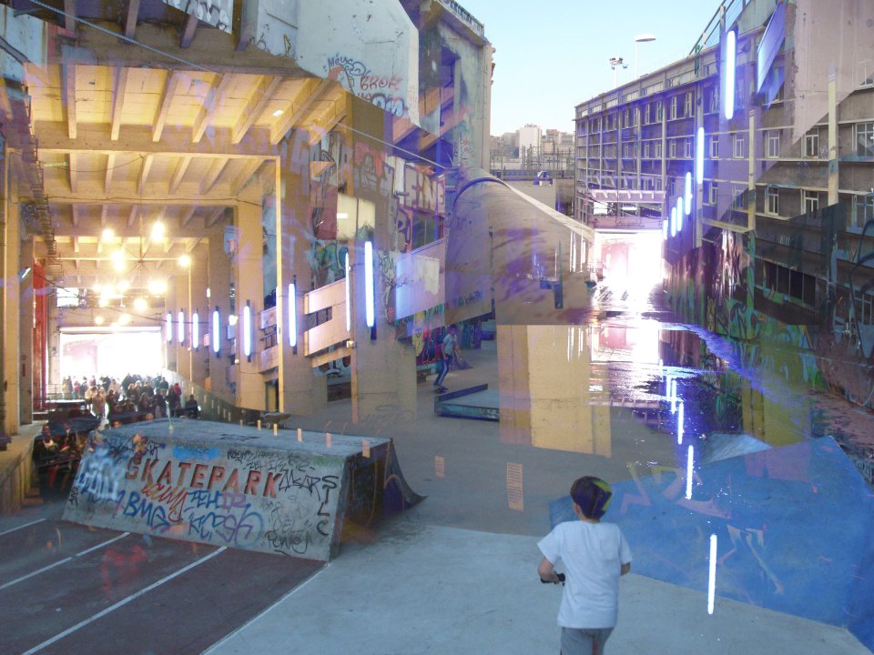 Skatepark et rue intérieure Friche la belle de Mai Marseille